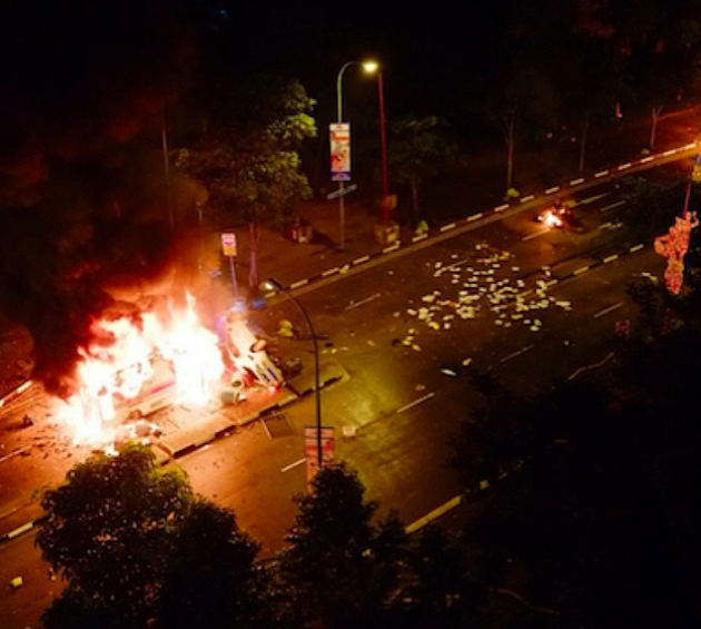 Riots in Little India – Singapore