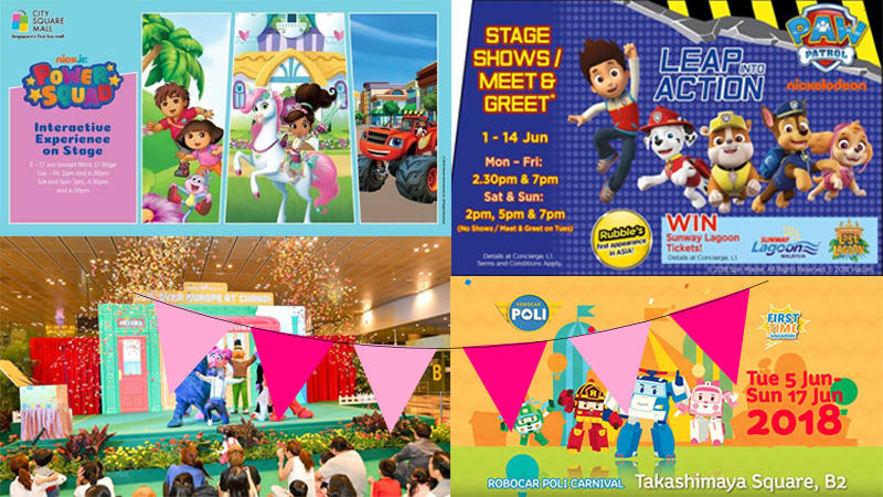 List of Character Appearances This June School Holidays in Singapore!